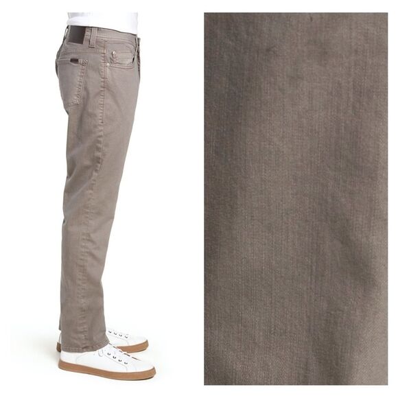 Fidelity Jimmy Slim Straight Leg Jeans 31 Latte - Picture 4 of 13